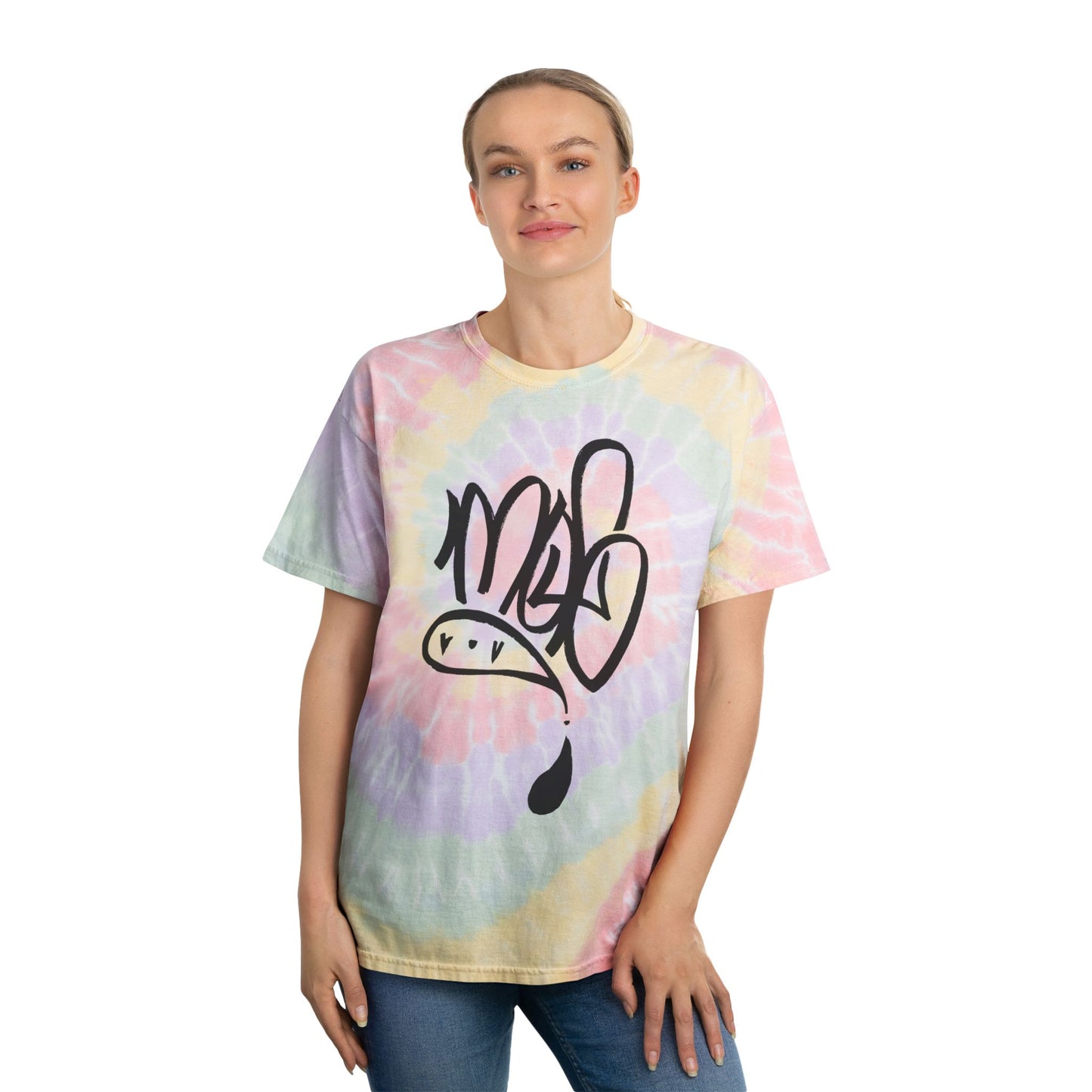 black mofo logo Spiral Tie-Dye Tee