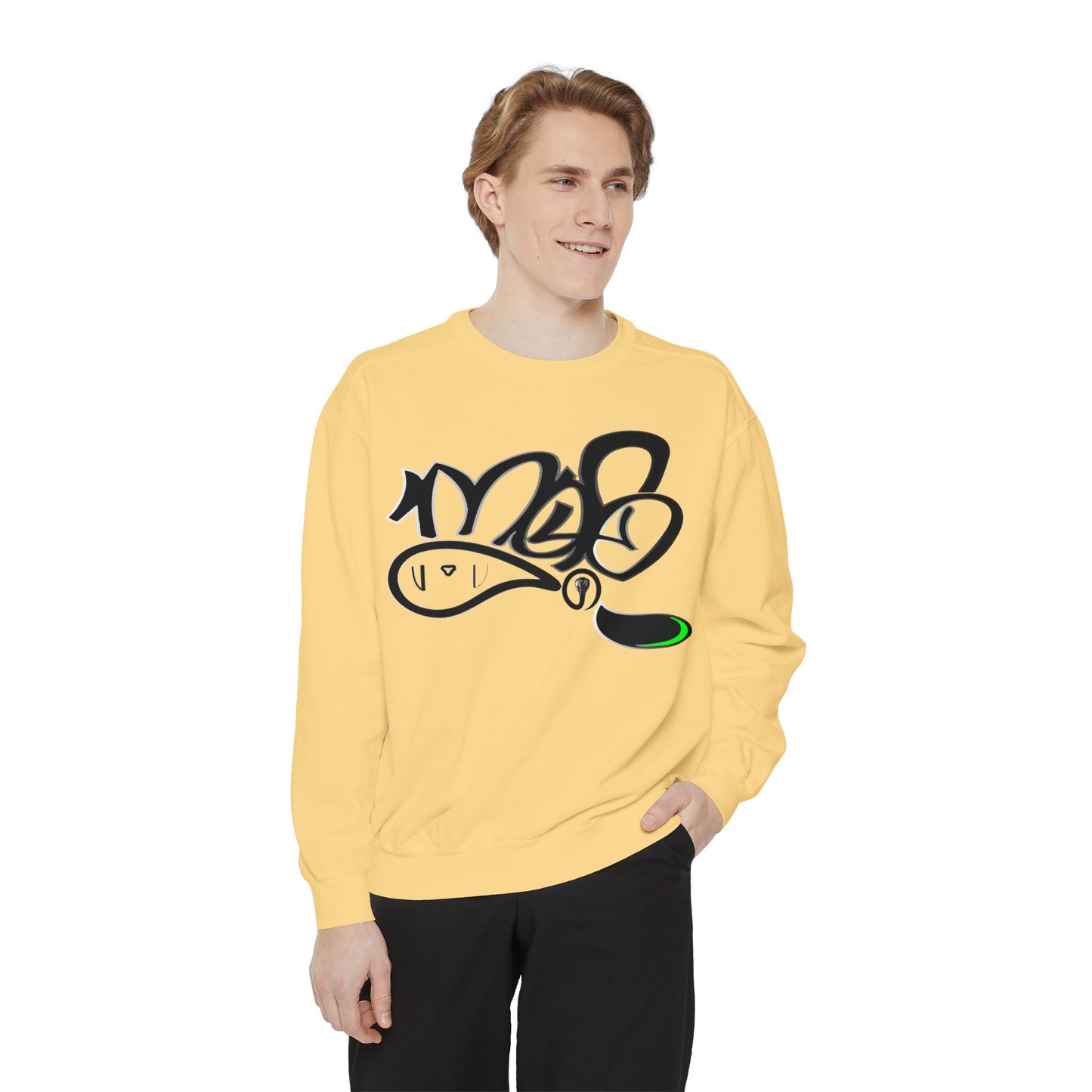 Graffiti Script Sweatshirt — mofo snake logo