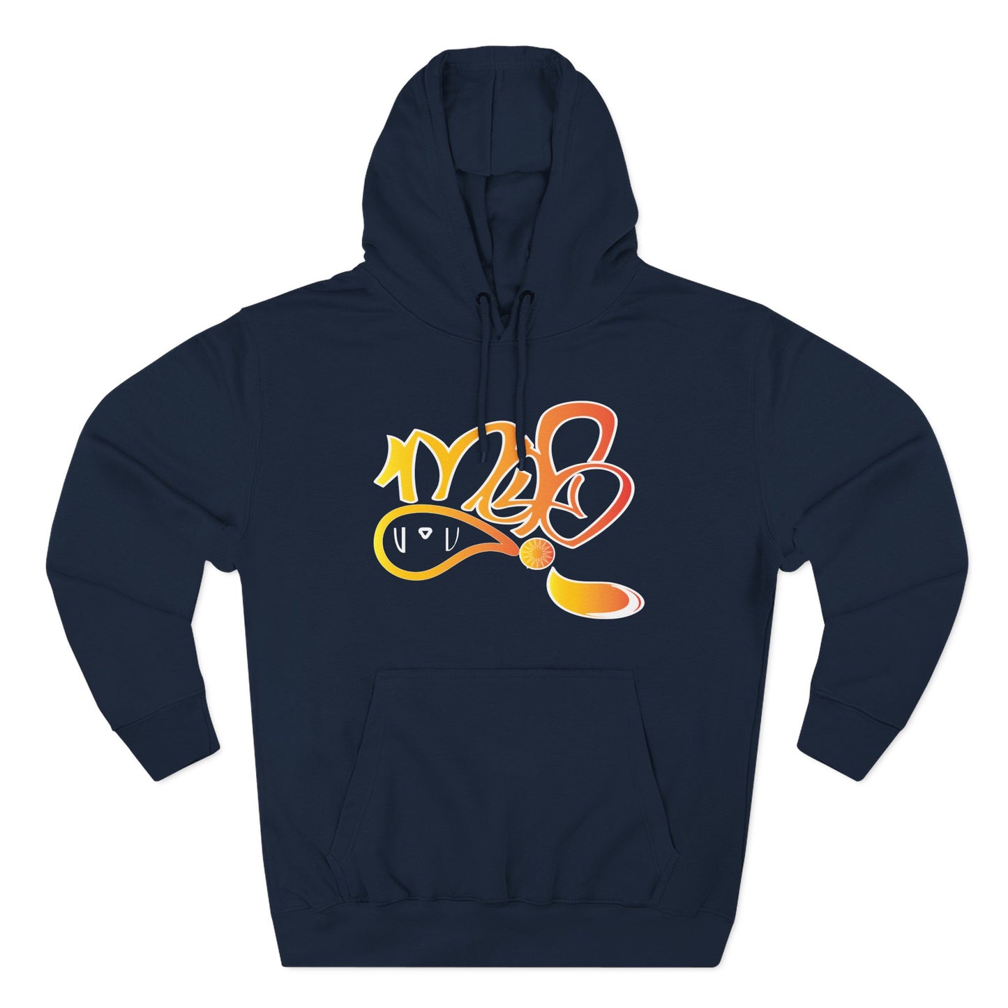 Vibrant Three-Panel Fleece Hoodie, Cozy Streetwear, Graphic Hooded Sweatshirt, Casual Pullover, Perfect for Gifts and Everyday Wear
