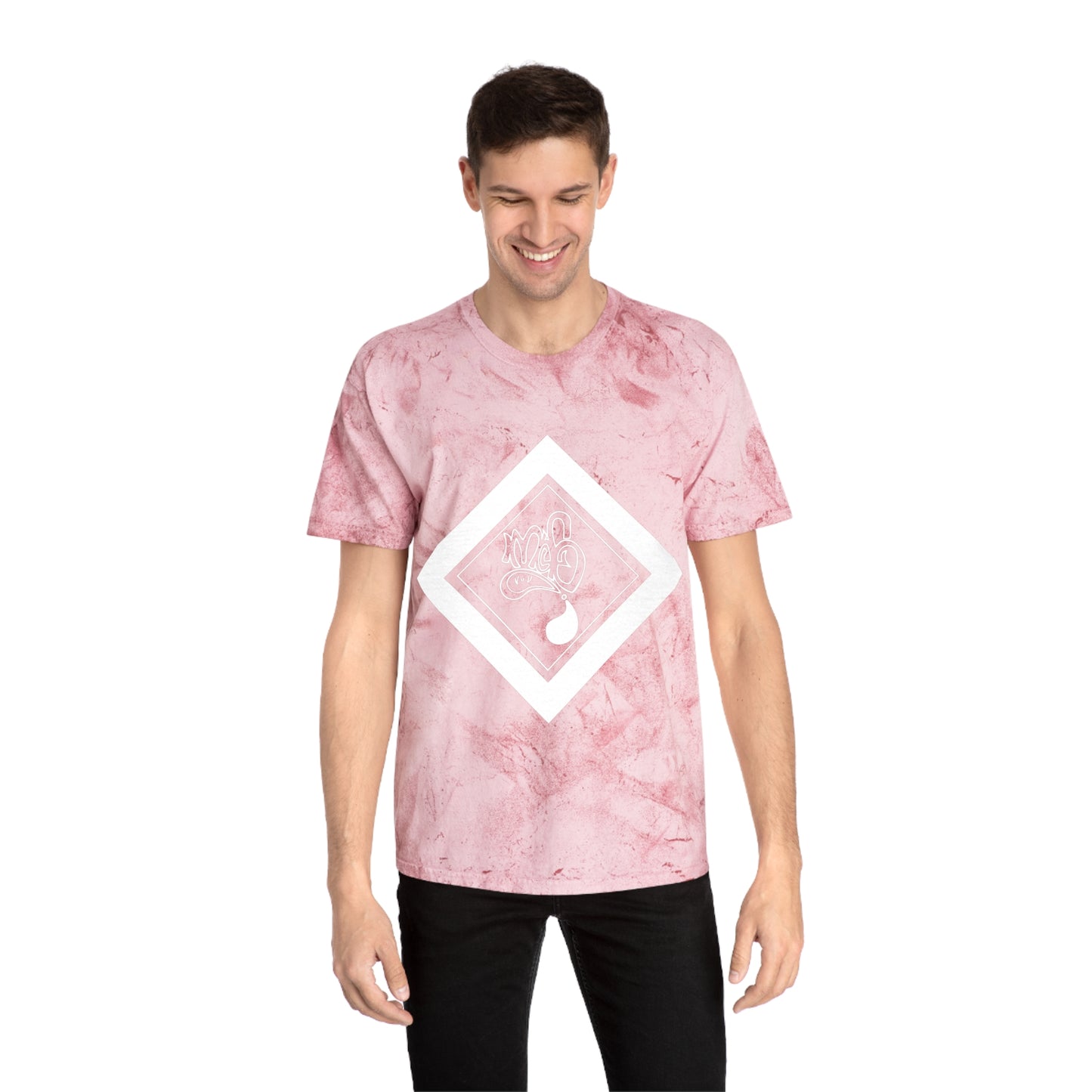 Color Blast unisex diamond mofo logo white