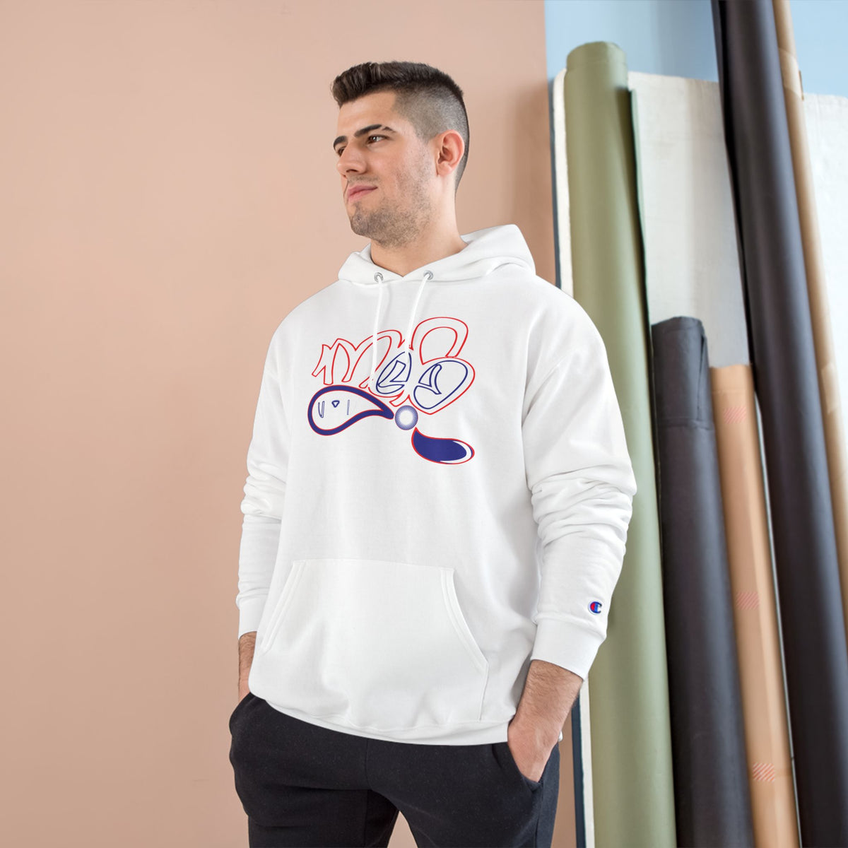 Champion Hoodie with USA mofo logo