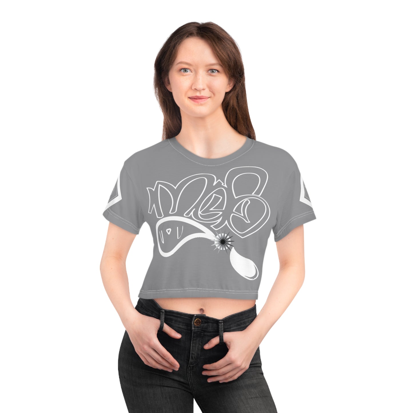 mofo 15star diamond combo grey croptee