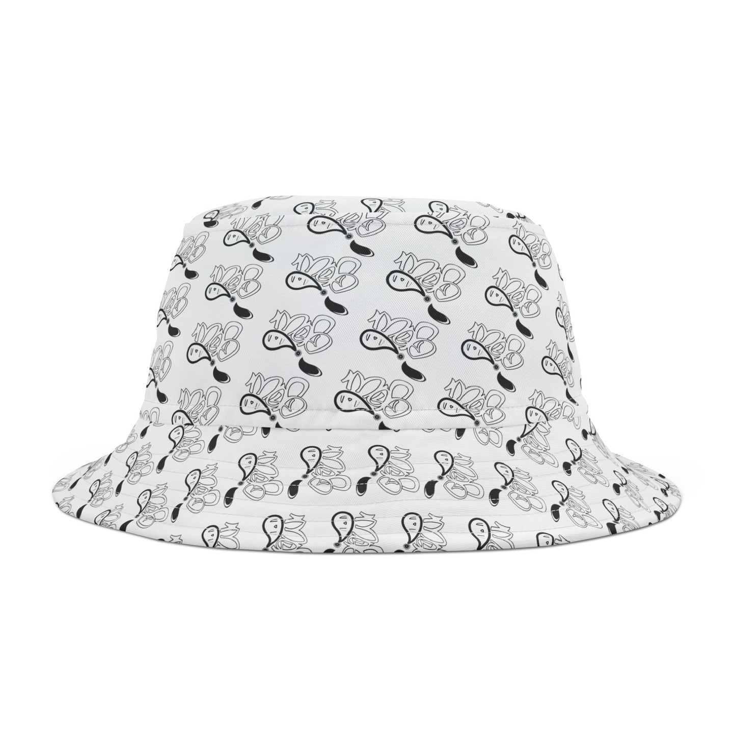 Trendy AOP Bucket Hat for Music Lovers, Sunglasses Bucket Hat, Summer Accessory, Festival Style, Great for Vacations and Outdoor Fun