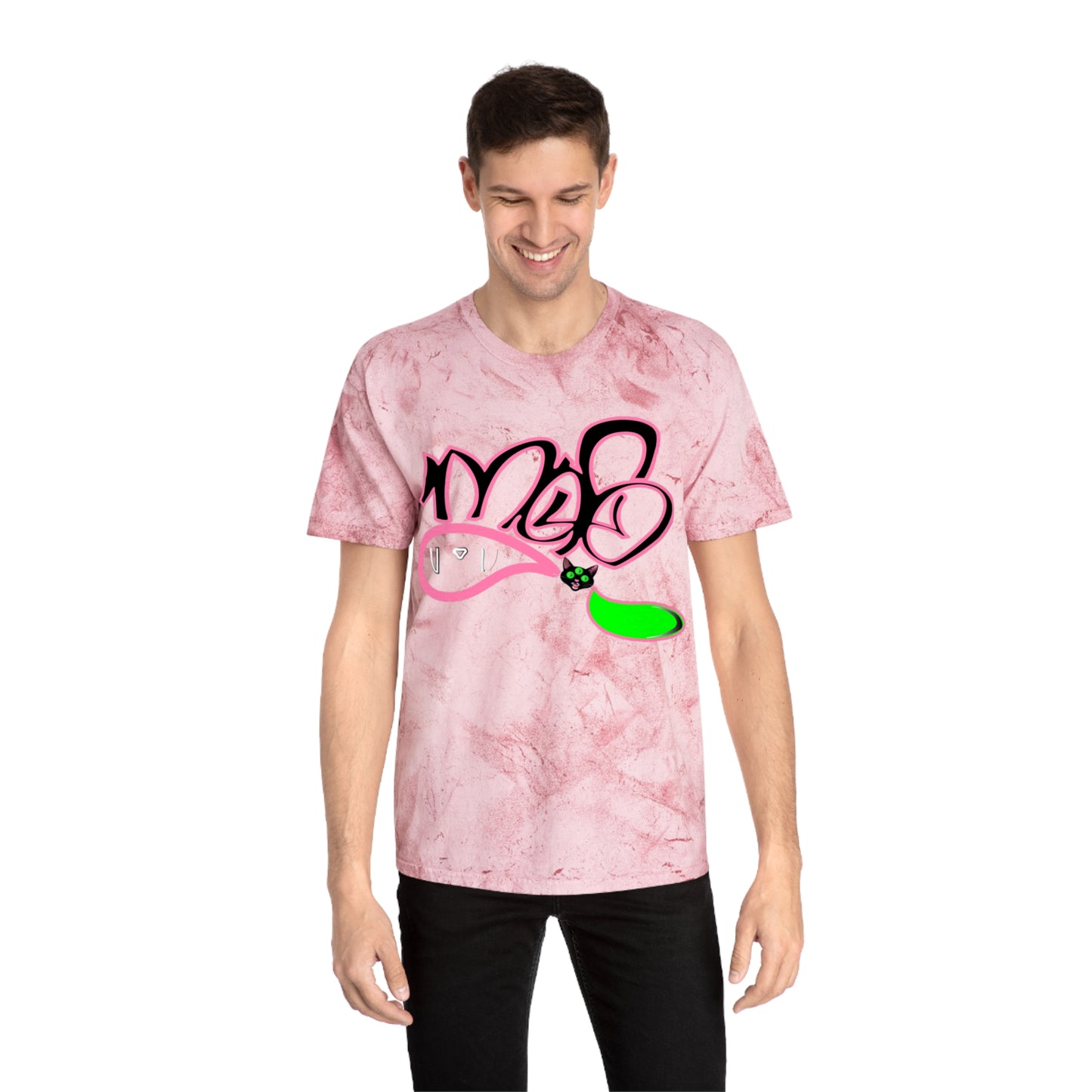 color blast unisex mofo 3 eyed black cat logo