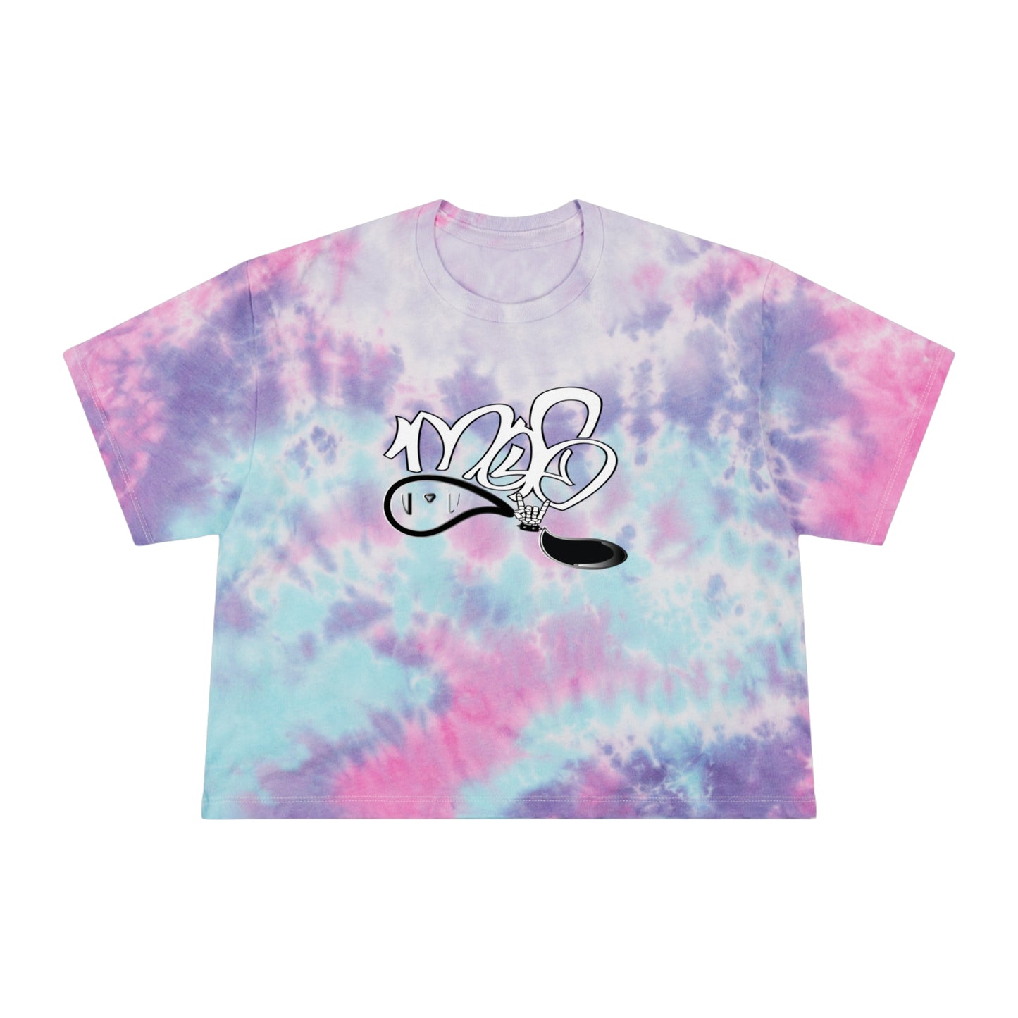 Trendy Women's Tie-Dye Crop Tee, Summer Casual Top, Beach Wear, Festival Outfit, Gift for Her