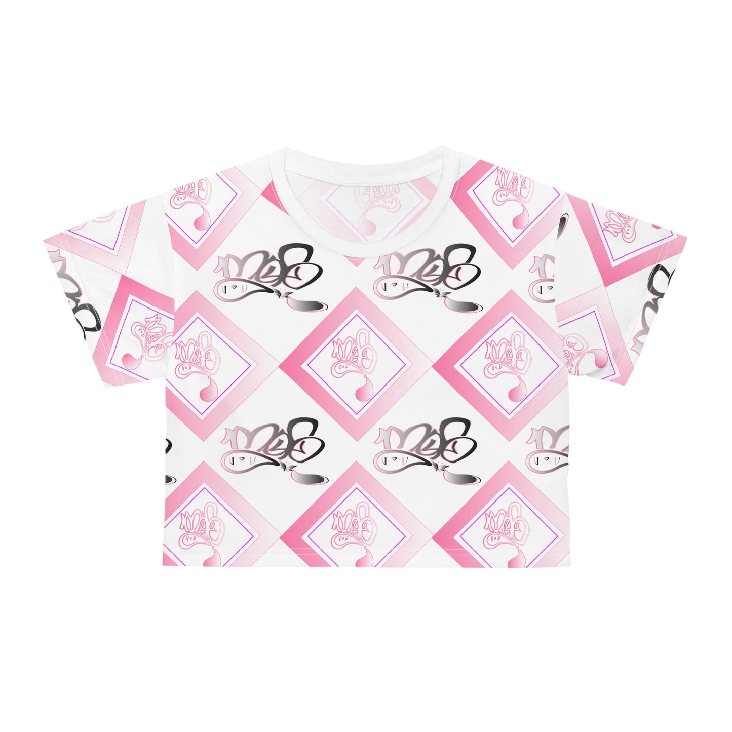 Chic Patterned Crop Tee for Trendy Women