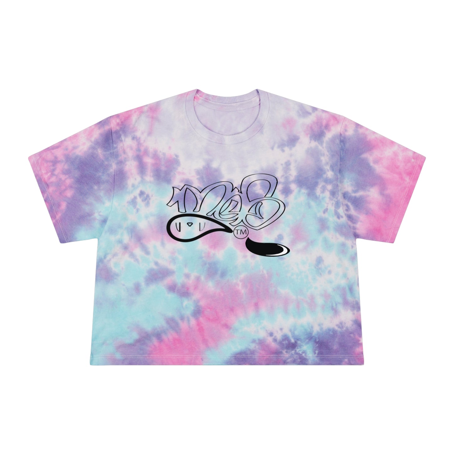 Women's Tie-Dye Crop Tee, Casual Summer Top, Festival Wear, Beach Vacation Shirt, Boho Chic Tee, Unique Gift for Her