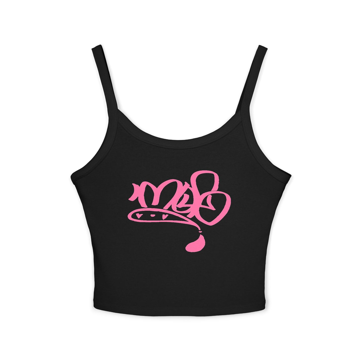 mofo logo crop tank top pink