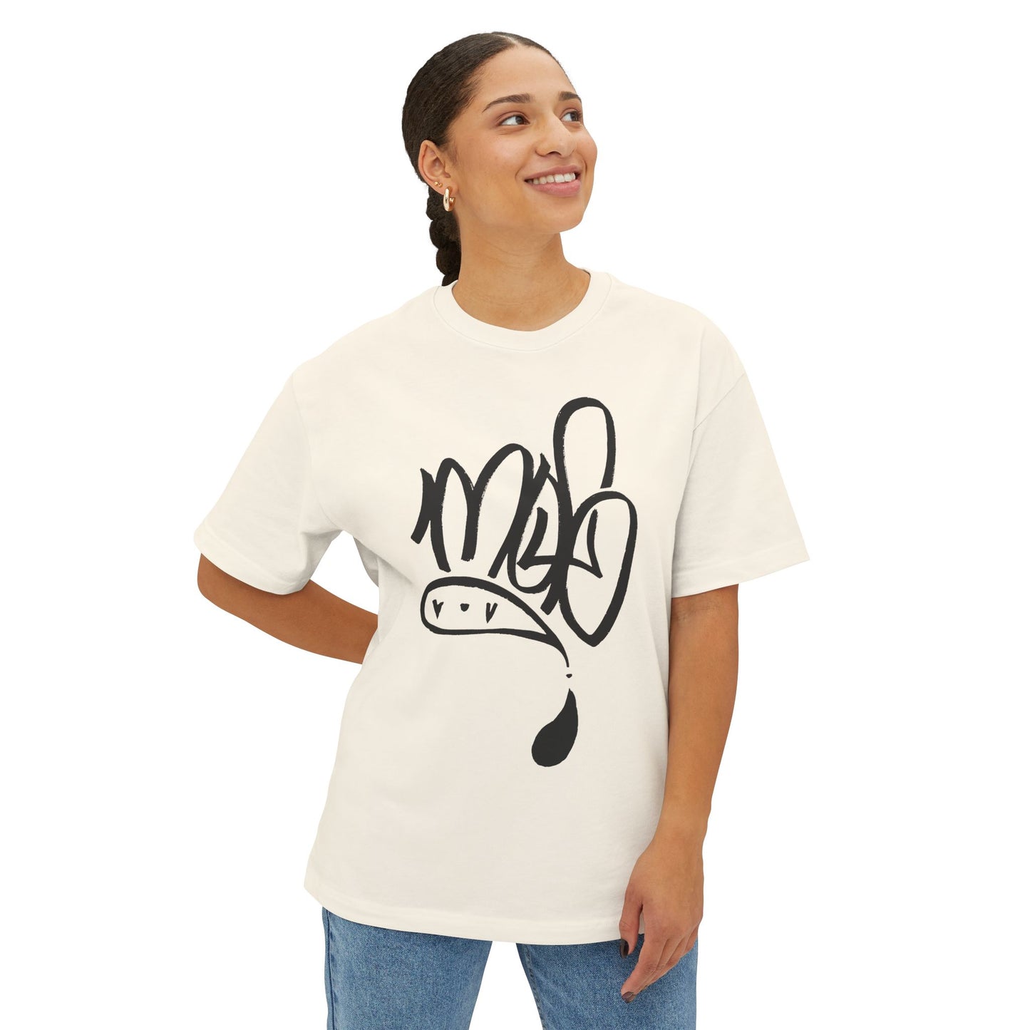 Boxy Tee mofo black logo