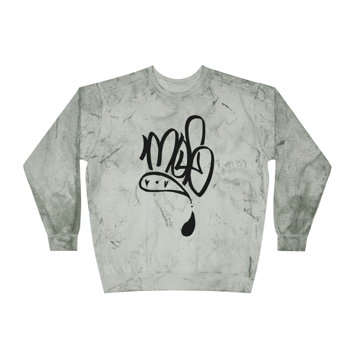 mofo logo black on Tie-Dye Streetwear sweat shirt