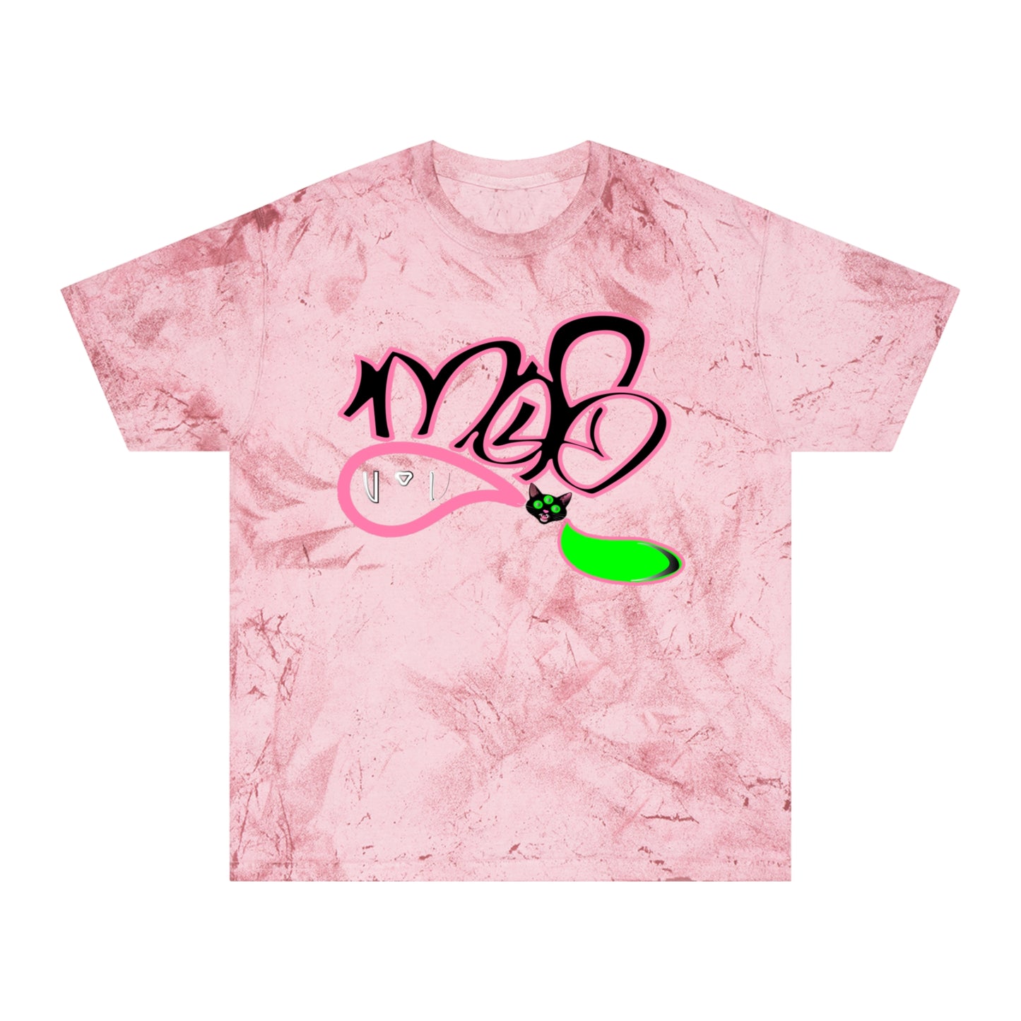 color blast unisex mofo 3 eyed black cat logo