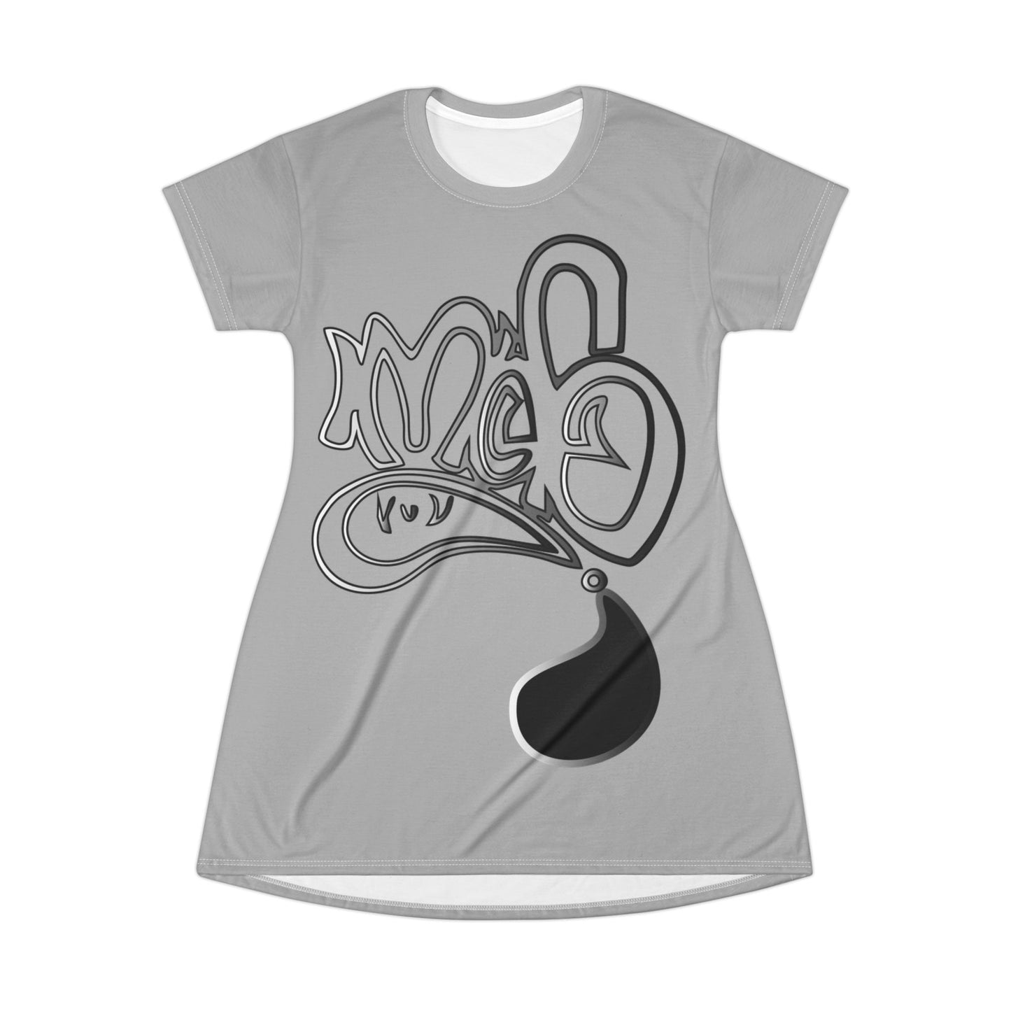 Chic Graphic T-Shirt Dress | Casual Daywear, Summer Outfits, Comfort & Style, Gift for Fashion Lovers, Trendy Everyday Dress