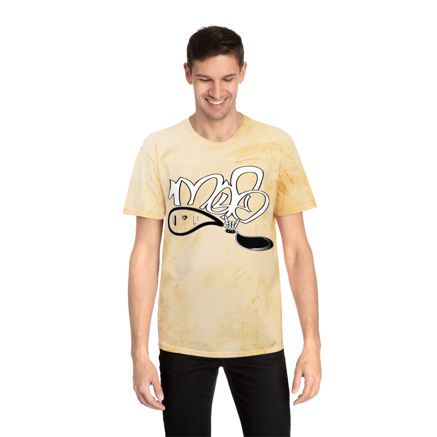 color blast unisex mofo rockstar logo