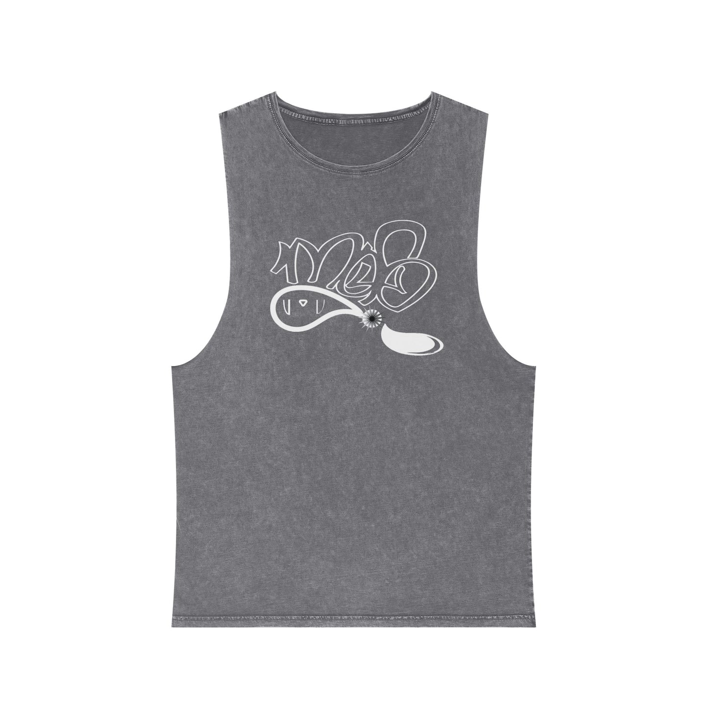 Unisex Stonewash Tank Top - Cool Streetwear Graphic Tee, Casual Summer Wear, Festival Attire, Trendy Gift for Him or Her