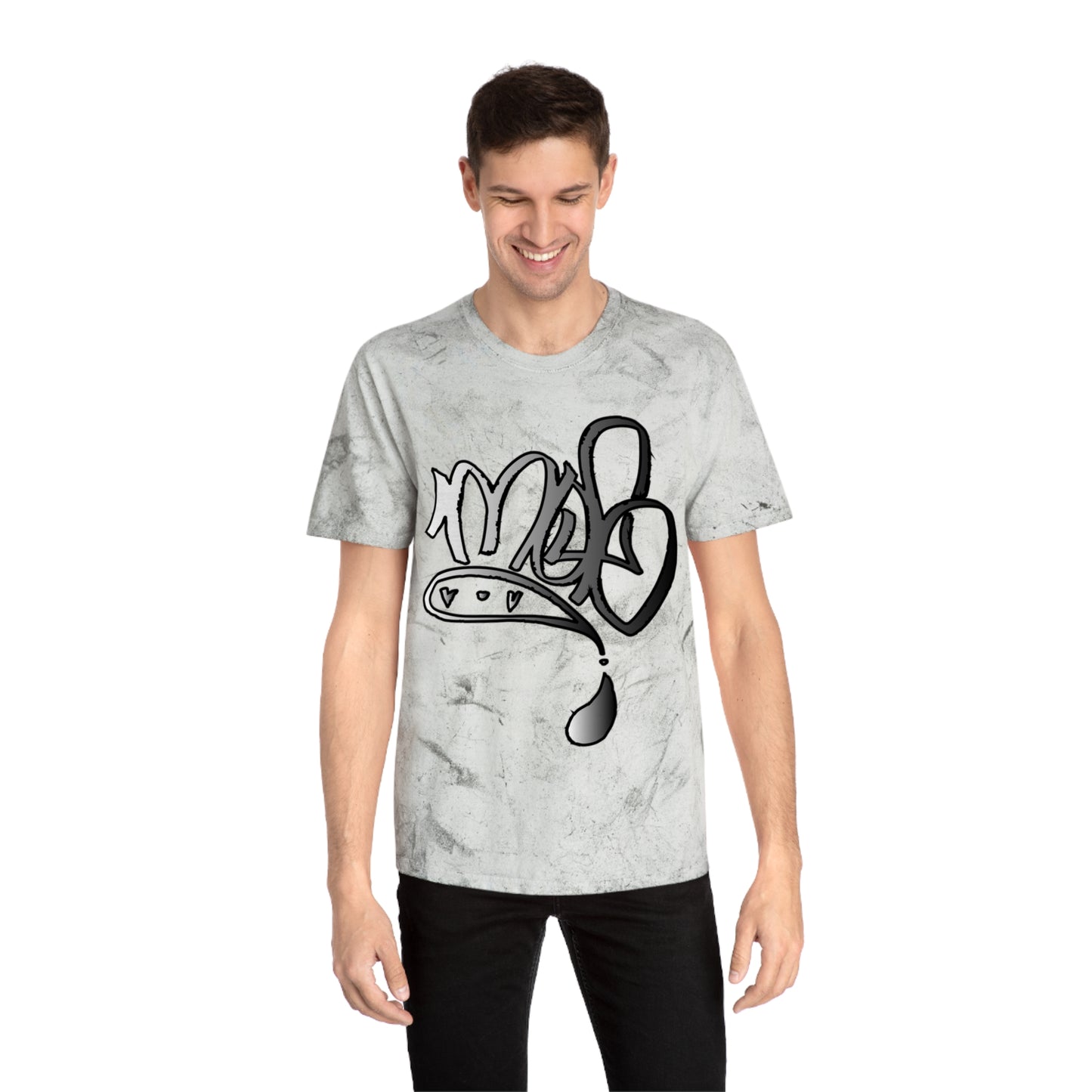 color blast unisex silver mofo logo