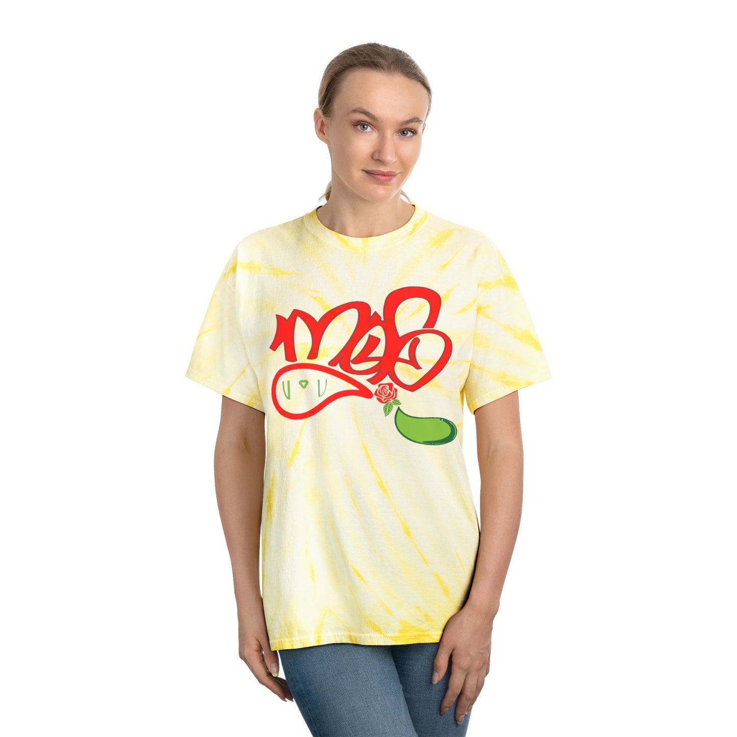 Sunny Cyclone Tie-Dye Tee, Comfortable Casualwear, Fun Summer Style, Perfect for Festivals, Gift for Trendsetters, Vibrant Streetwear