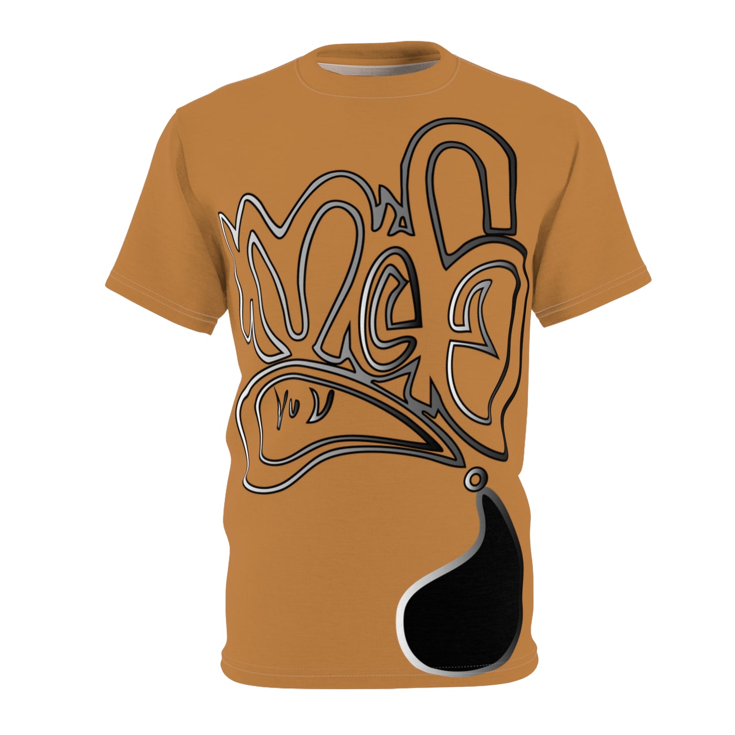 mofo logo aop front smoke light brown