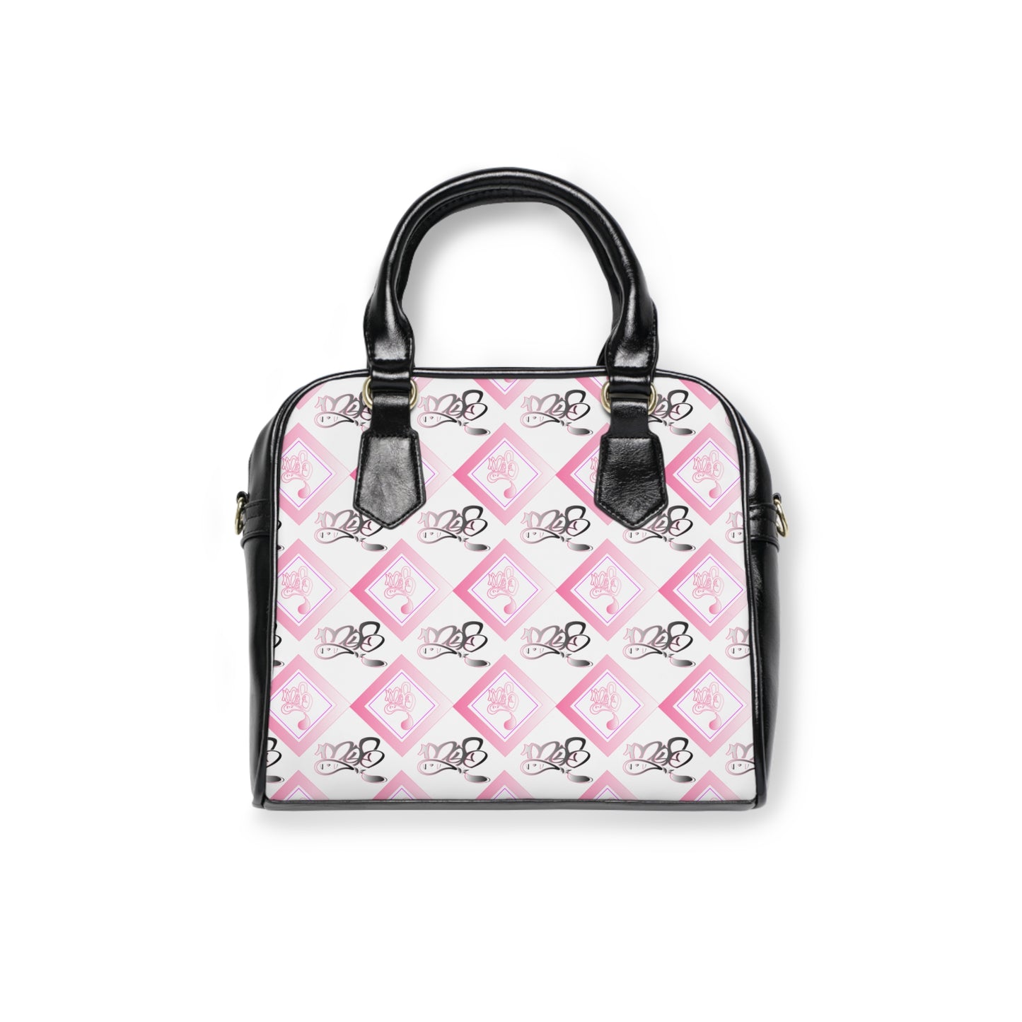 Pink Diamond Print Shoulder Handbag | Stylish and Chic Everyday Accessory