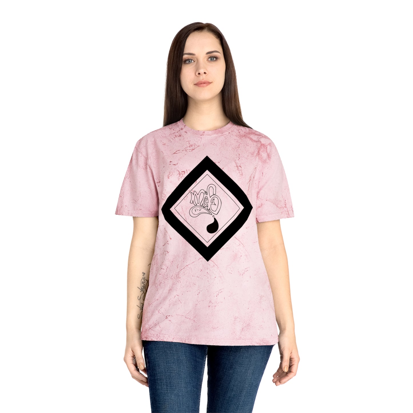 Color Blast unisex diamond mofo logo black