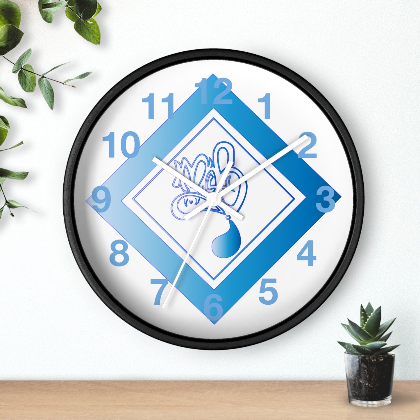 Modern Blue Design Wall Clock - Unique Timepiece for Home Décor