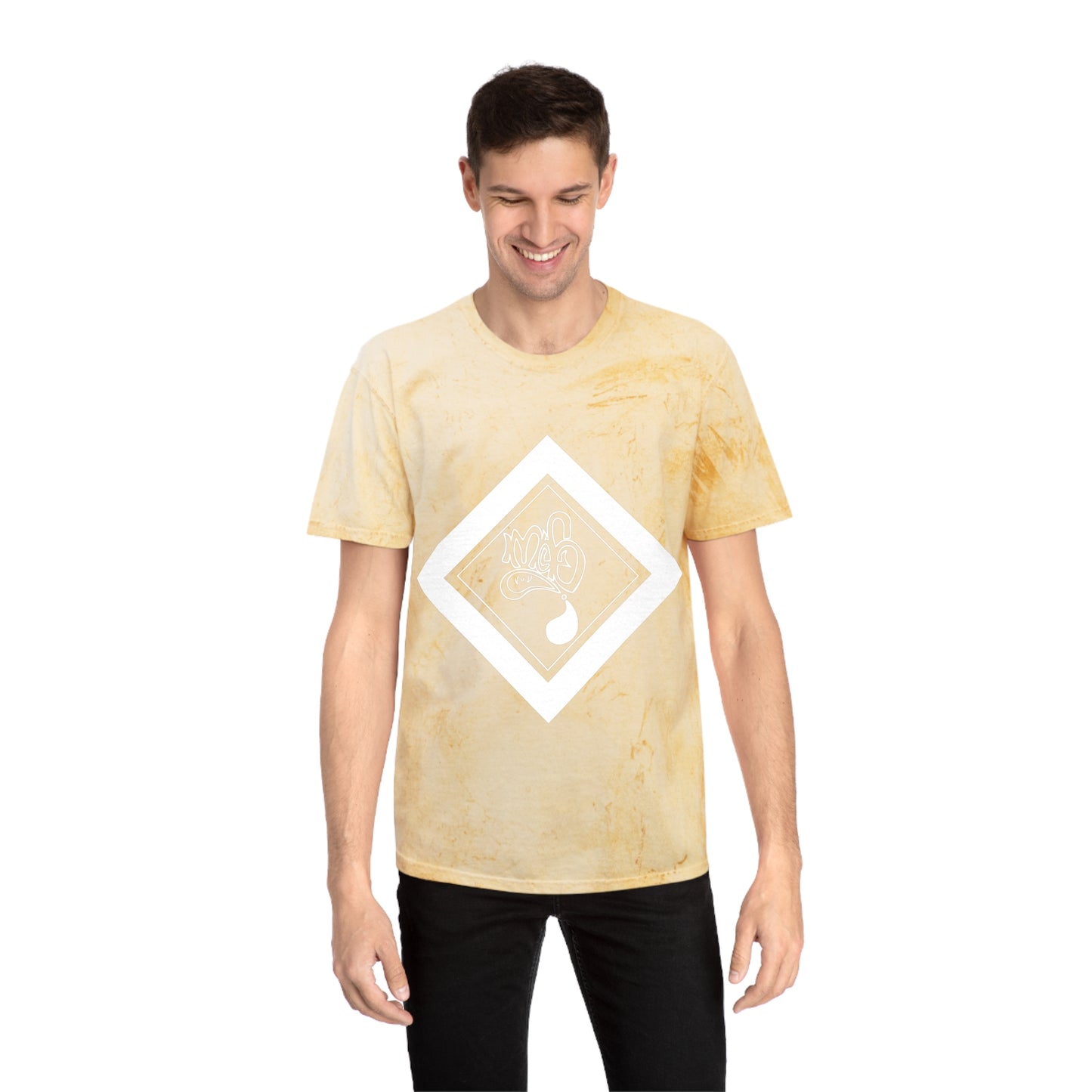 Color Blast unisex diamond mofo logo white