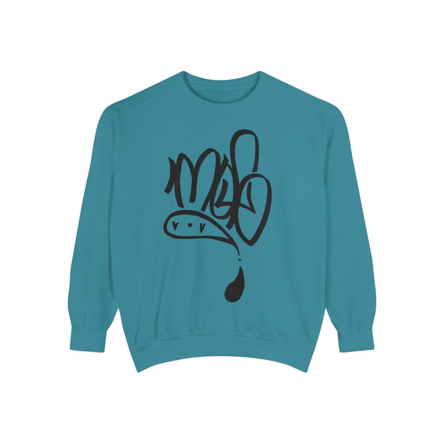 Unisex Garment-Dyed Sweatshirt with Unique Script Design, Cozy Casual Wear, Perfect Gift for Friends, Ideal for Everyday Comfort, [...]