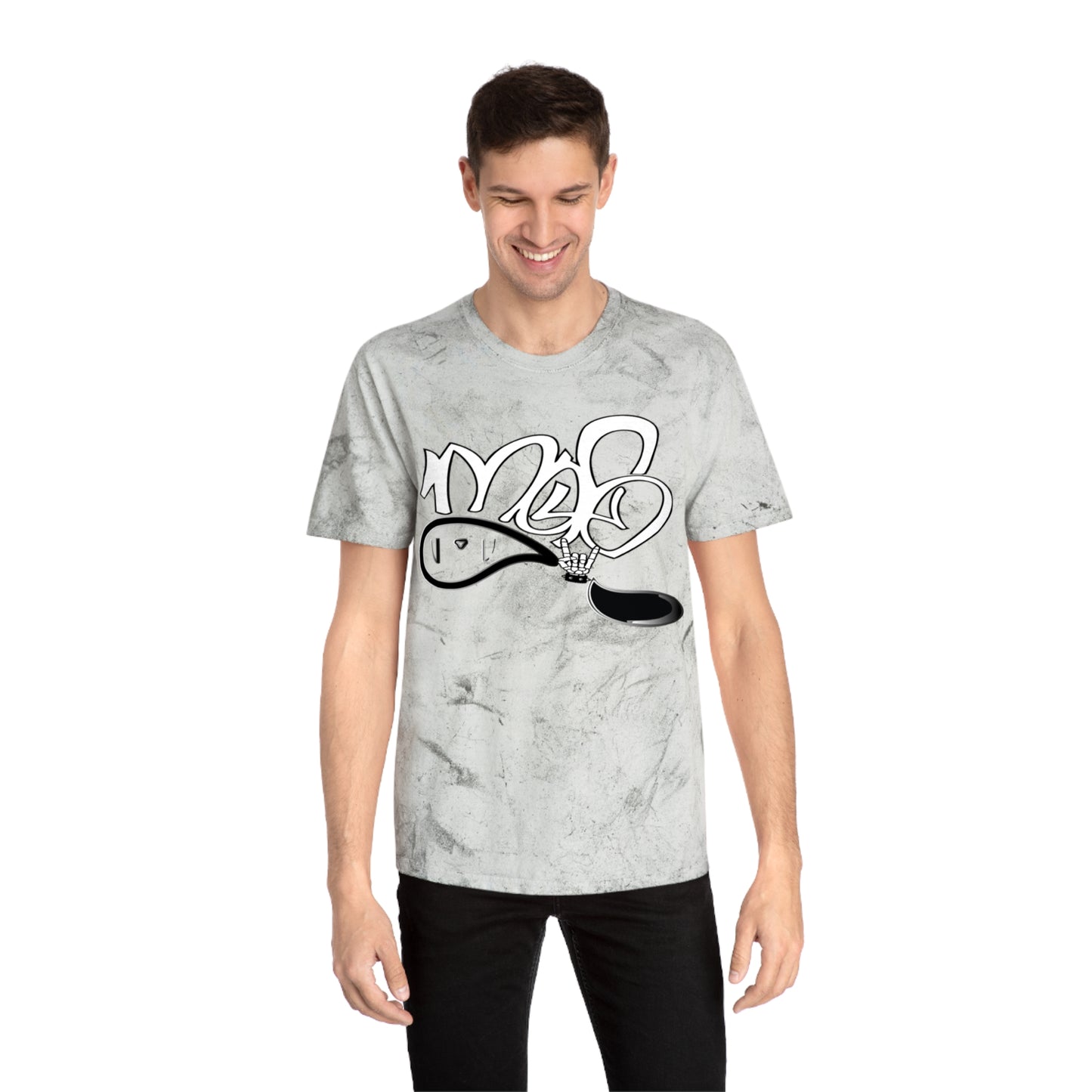 color blast unisex mofo rockstar logo