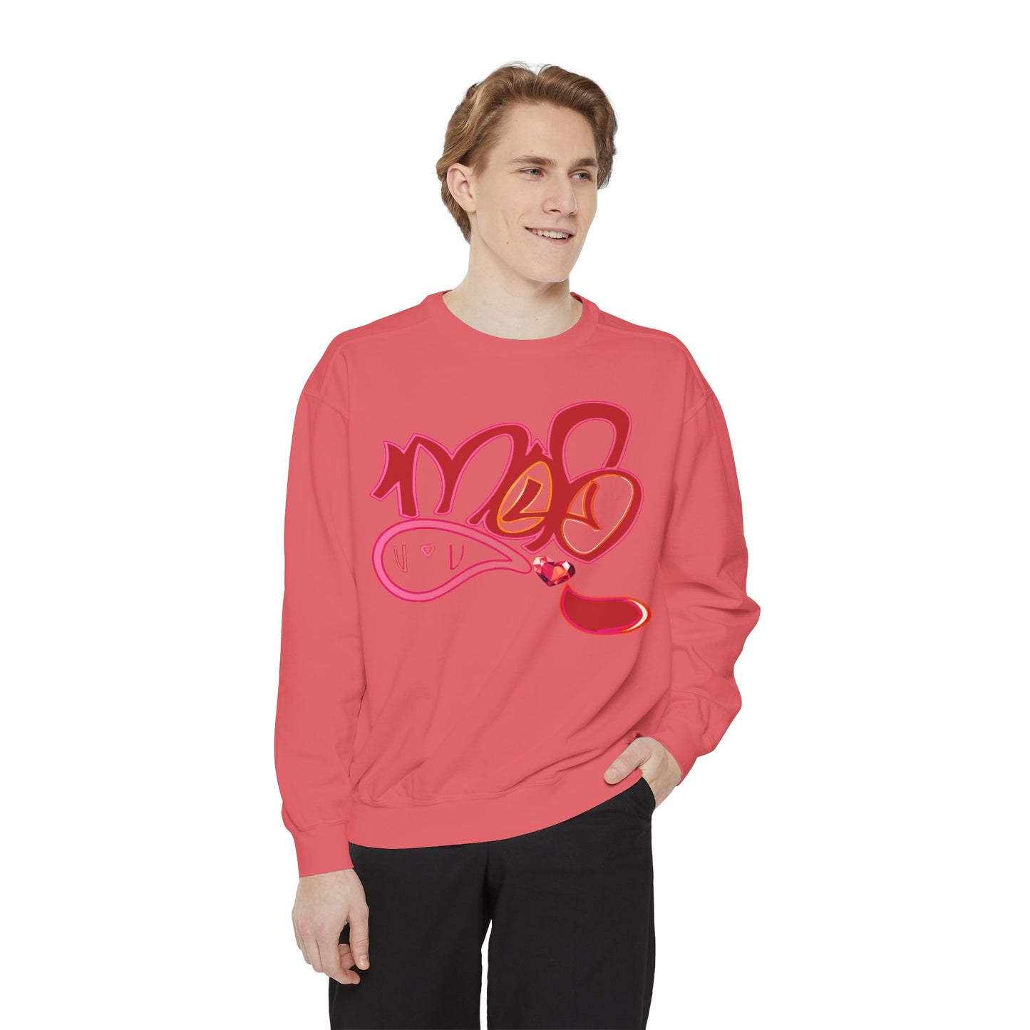 mofo gem heart sweatshirt