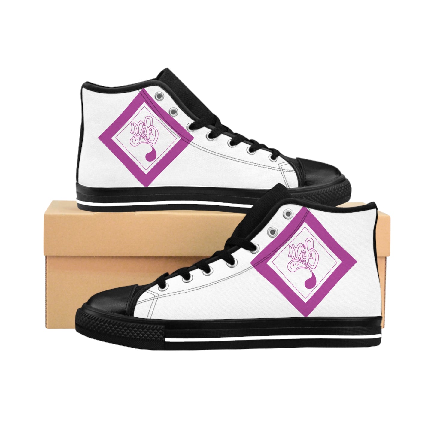 Stylish High-Top Sneakers for Women, Trendy Footwear, Casual Shoes, Unique Design Sneakers, Gift for Her, Everyday Style