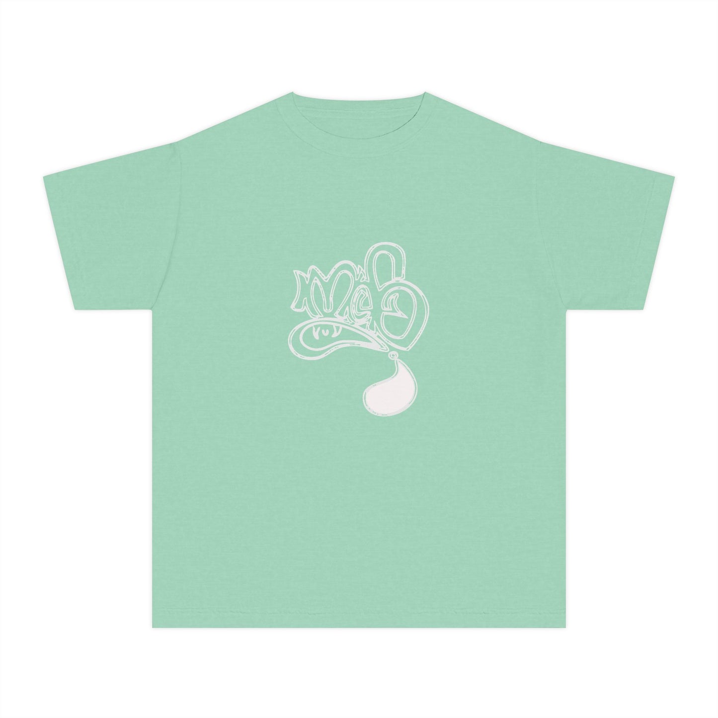 Youth Midweight Tee with Artistic Design, Comfortable Stylish Youth Shirt, Summer Wear, Gift for Kids, Casual Outfit