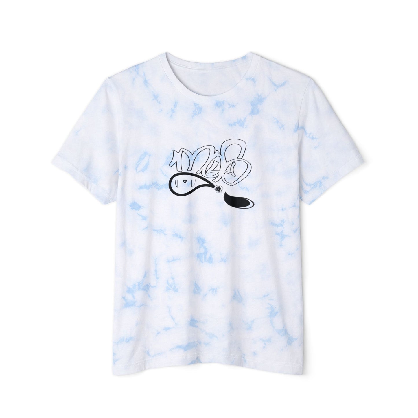 Unisex Tie-Dyed T-Shirt with FWD Fashion Print, Casual Summer Tee, Trendy Streetwear, Gift for Friends, Stylish Everyday Wear