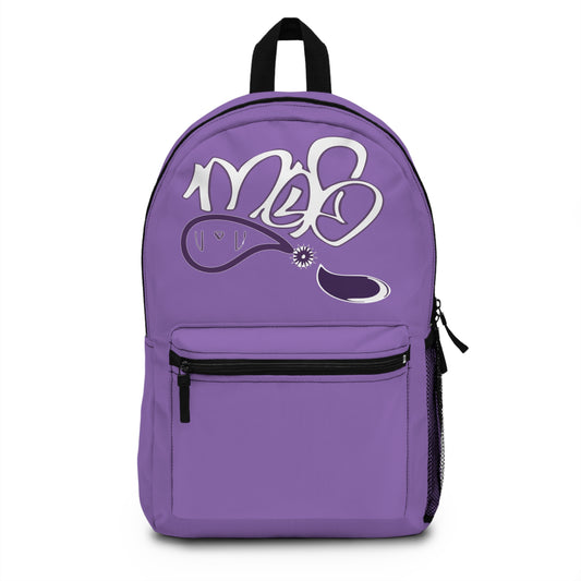 Trendy Graffiti-Style Backpack, Purple School Bag, Statement Accessory, Casual Travel Gear, Perfect for Teens and Students