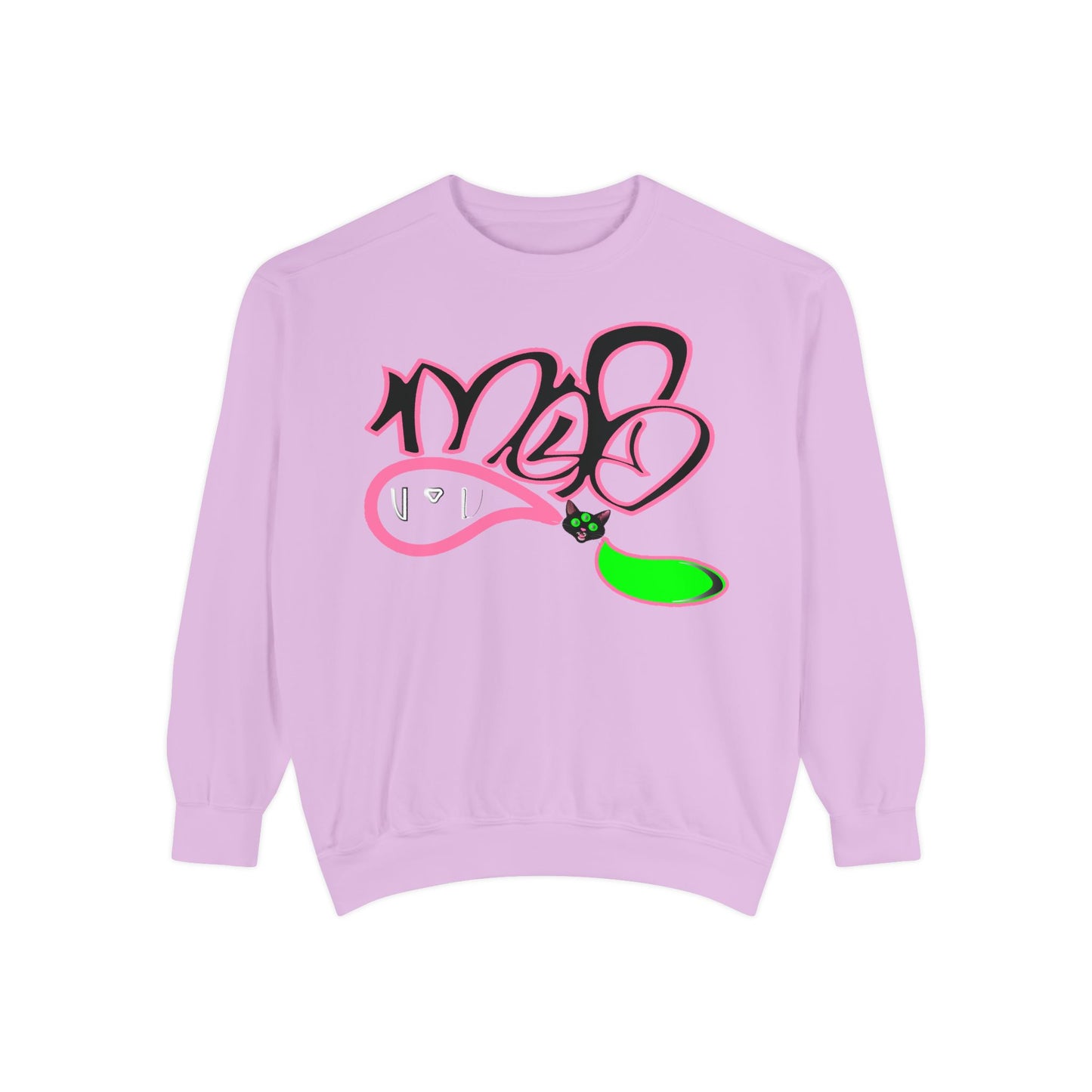 3eyed black cat mofo logo sweatshirt