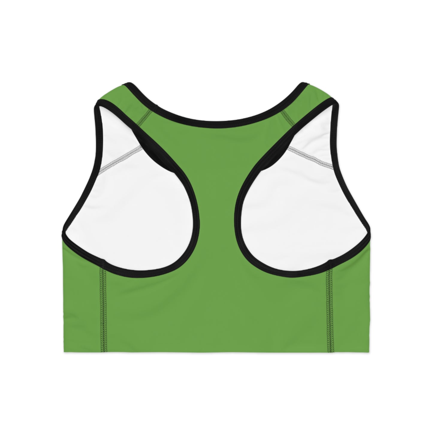 Green Sports Bra with Unique Design for Activewear, Fitness, Gym, Yoga, Sports Enthusiasts