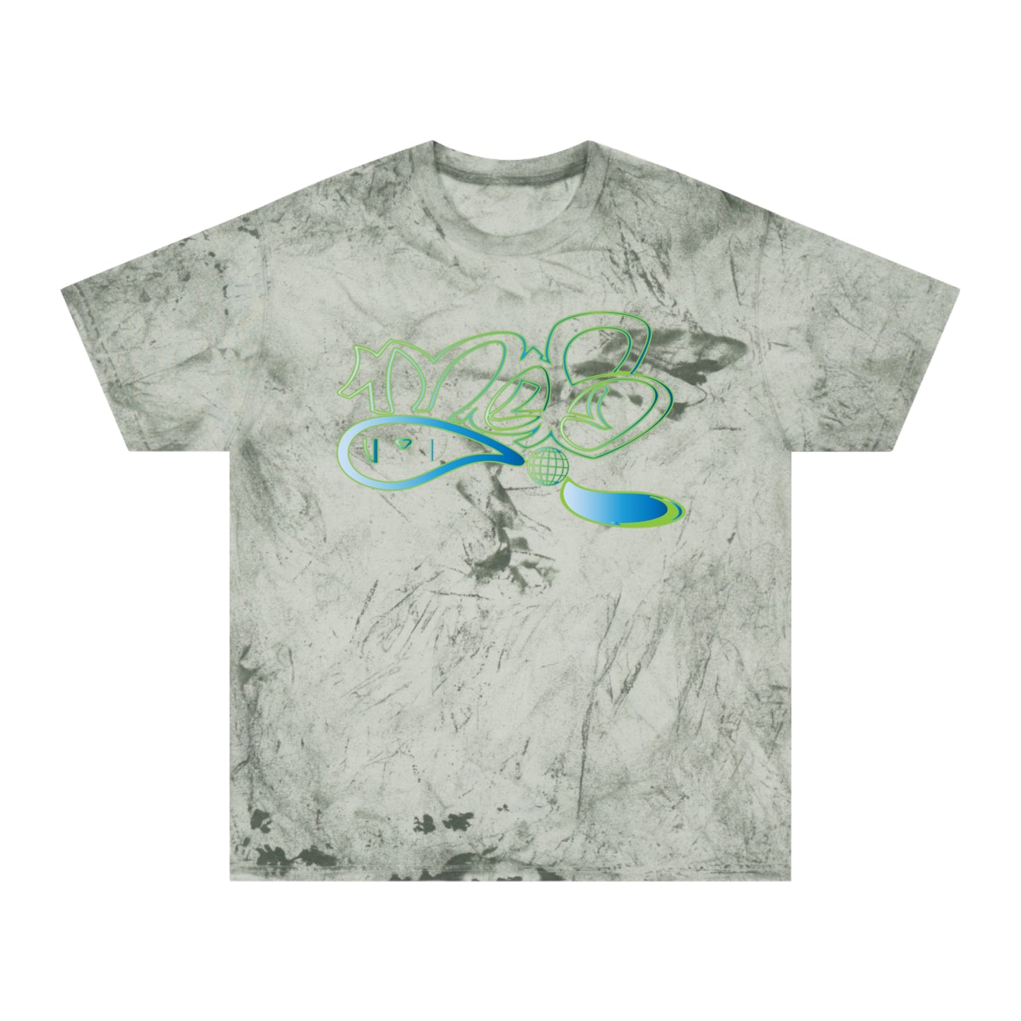 color blast unisex mofo globe logo tees