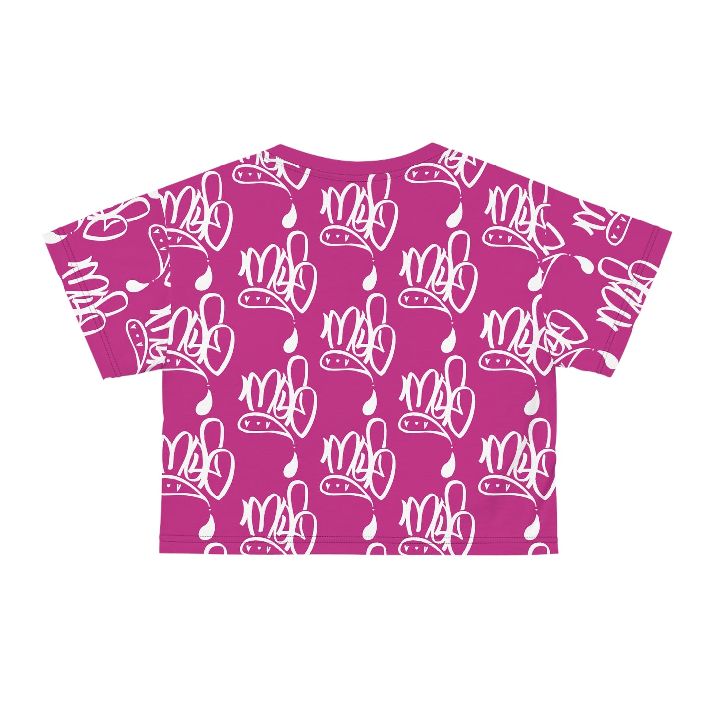 Copy of Trendy Graphic Crop Tee, Black & White AOP Tee, Fashionable Women's Top, Casual Wear, Street Style Shirt, Gift for Her