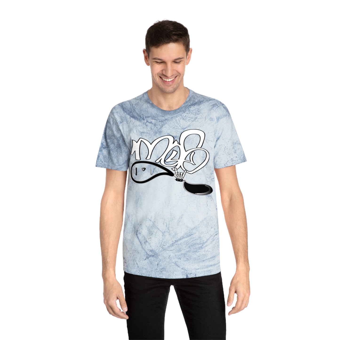 color blast unisex mofo rockstar logo