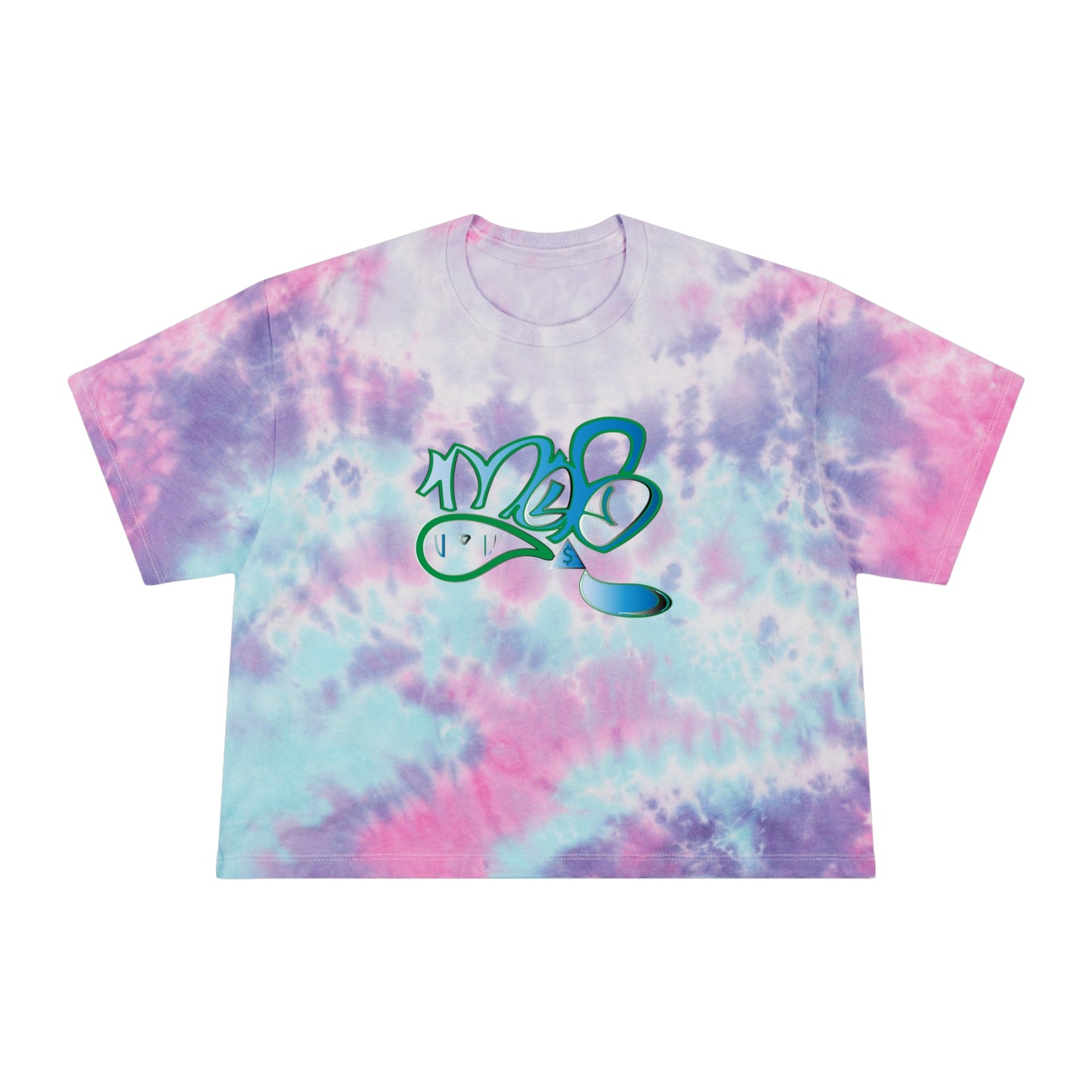 Women's Tie-Dye Crop Tee - Chic Summer Style, Boho Vibe, Casual Weekend Wear, Festival Fashion, Vacation Essential