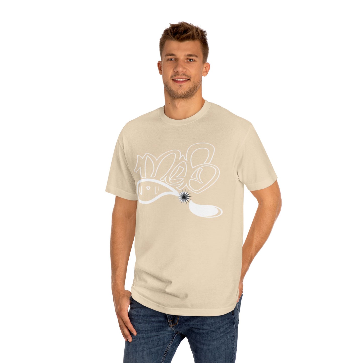 Unisex Classic Tee with Abstract Design, Casual Wear, Gift for Friends, Streetwear, Summer Style, Everyday Comfort