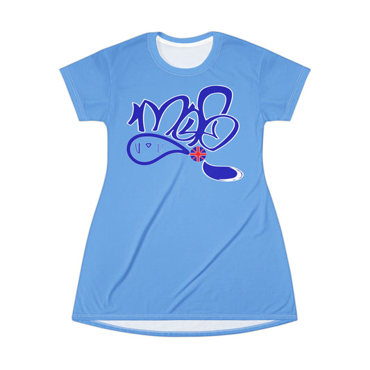 Vibrant Graphic T-Shirt Dress, Casual Summer Dress, Streetwear Dress, Trendy Relaxed Fit Dress, Unique Everyday Wear