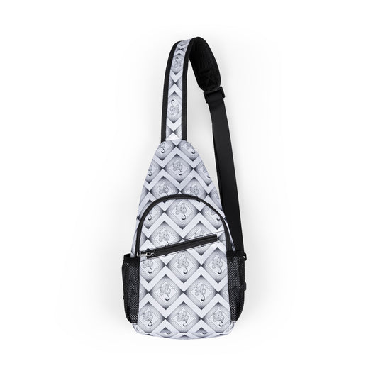Stylish All-Over Print Chest Bag for Urban Adventurers