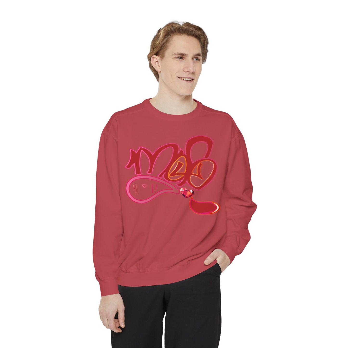 mofo gem heart sweatshirt