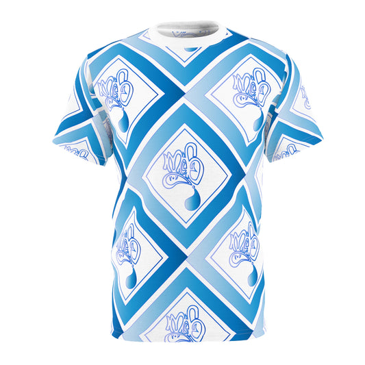 Stylish AOP Unisex Tee in Blue Diamond Pattern - Perfect for Casual Outings, Gifts, Birthdays, Festivals, or Everyday Wear, Unique [...]