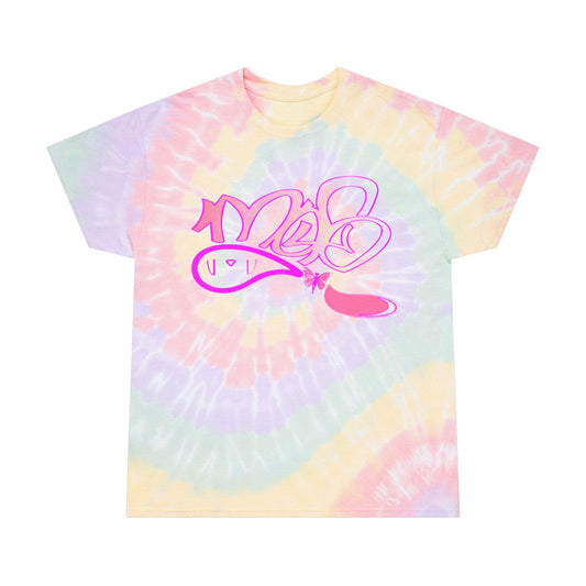 Pastel Tie-Dye Tee with Graphic Design