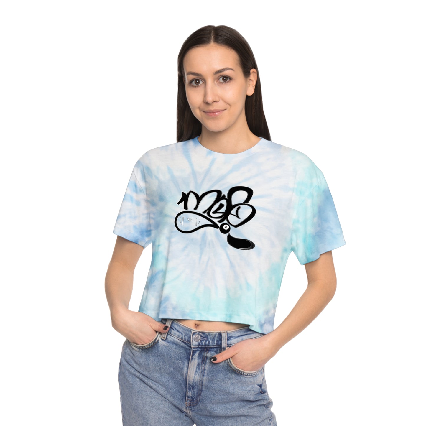 Women's Tie-Dye Crop Tee | Trendy Summer Top, Casual Streetwear, Gift for Her, Festival Attire, Hand-Dyed Fashion