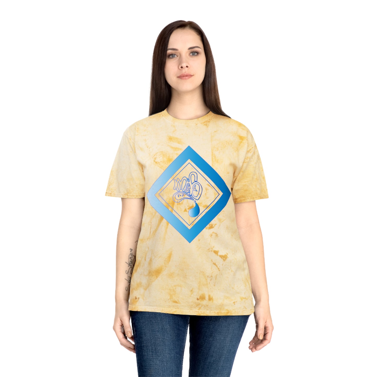 Color Blast unisex mofo logo diamond aqua
