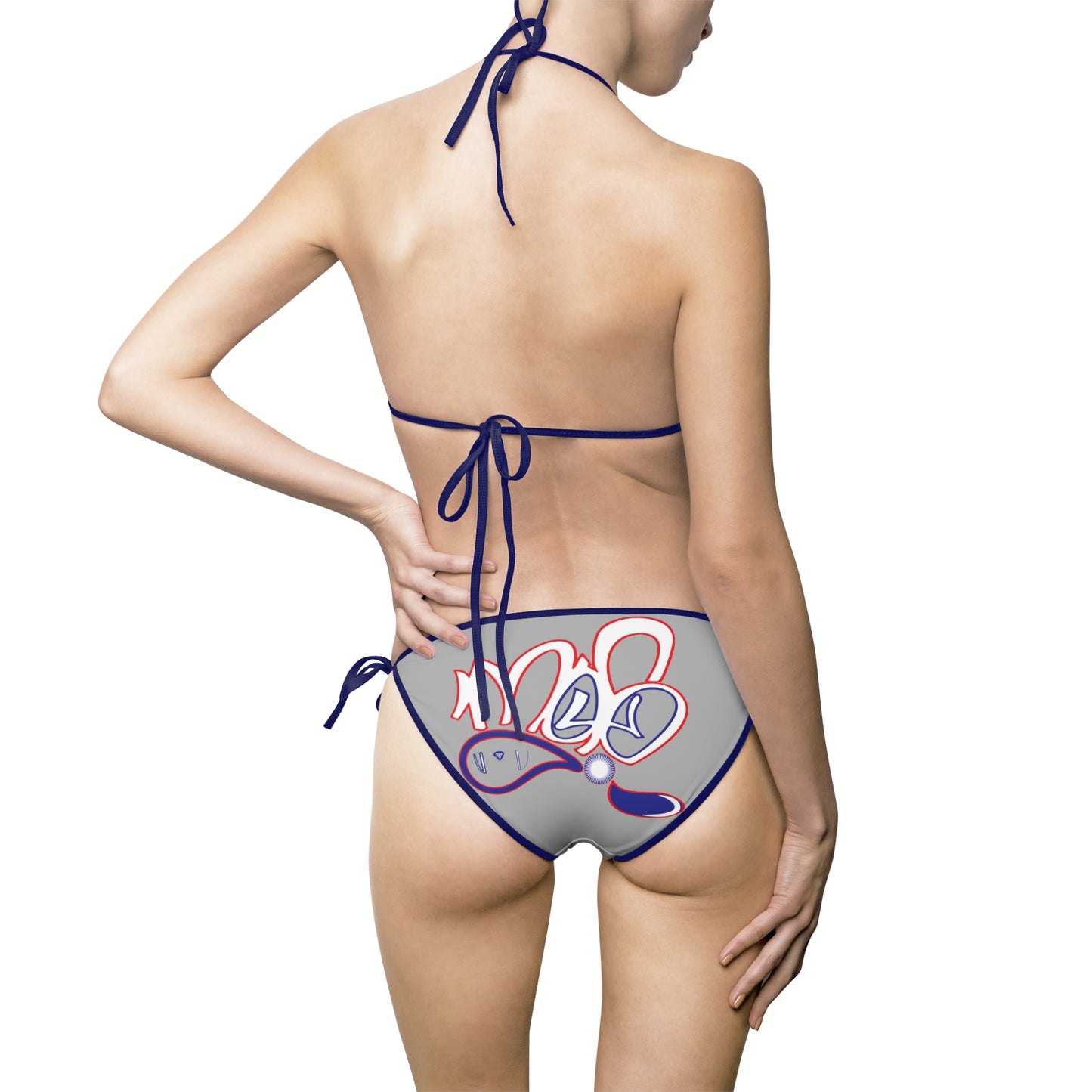 mofo usa logo diamond combo bikini grey