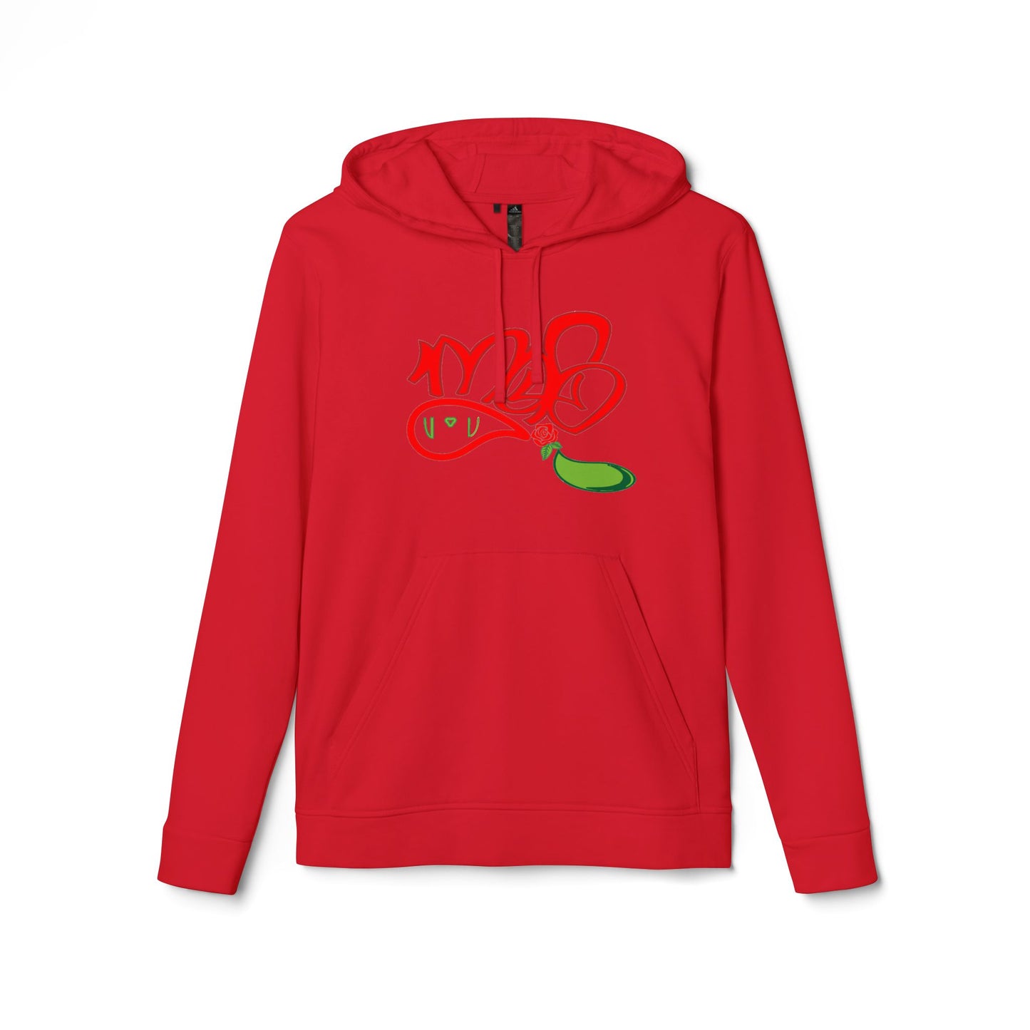 Unisex Fleece Hoodie with Eye-Catching Graphic Design