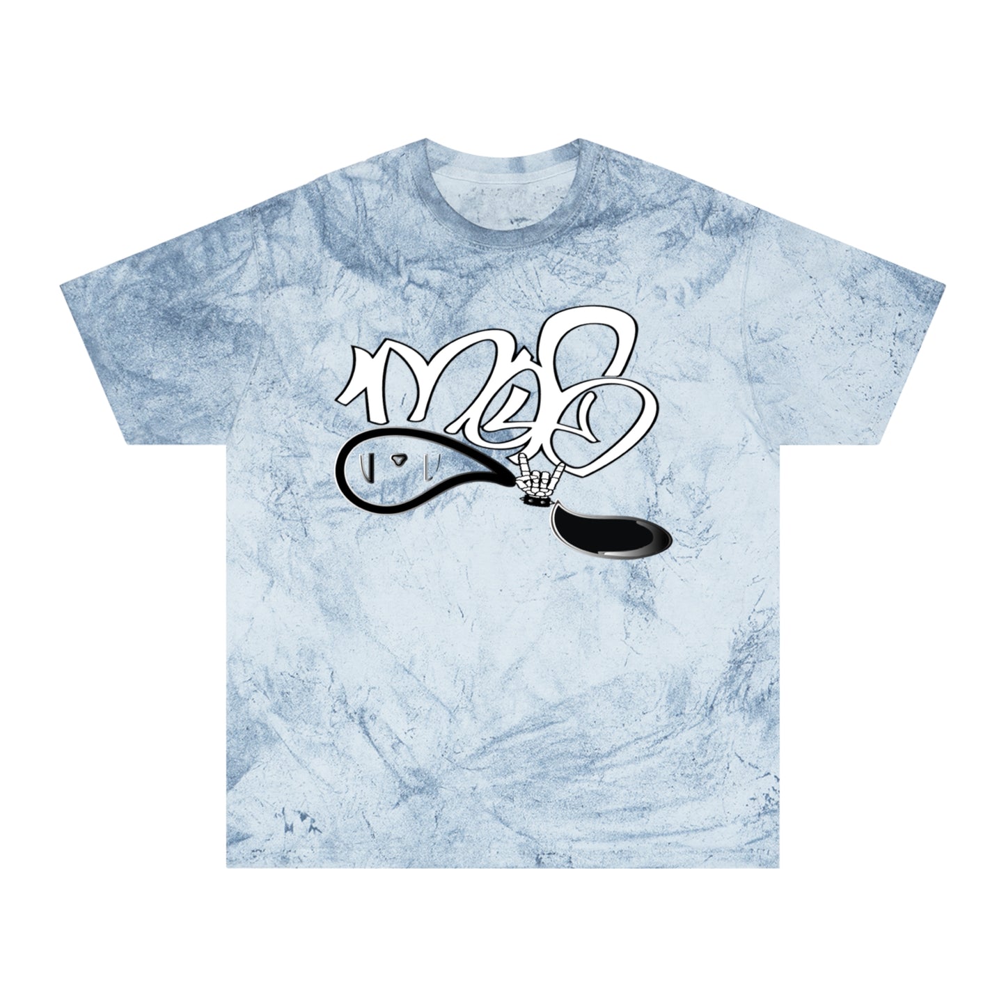 color blast unisex mofo rockstar logo