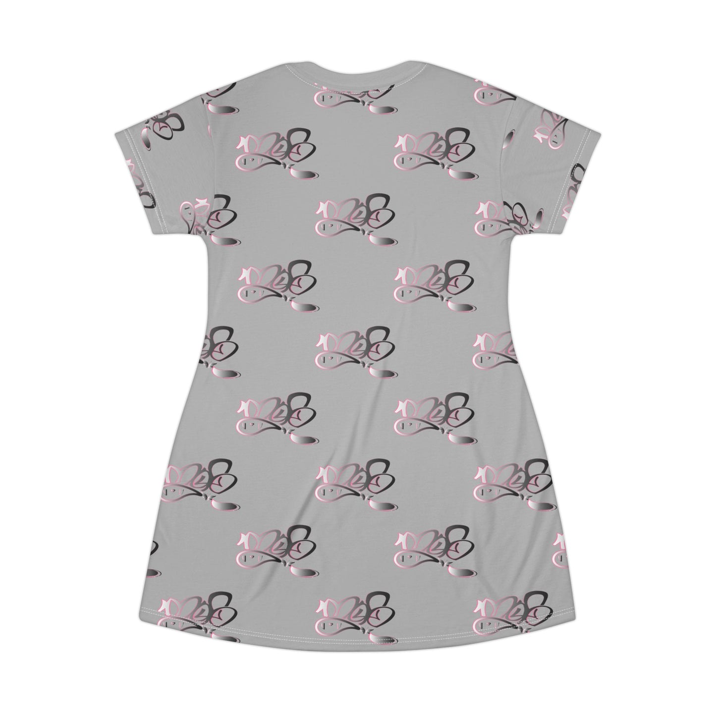 Stylish AOP T-Shirt Dress with Chic Pattern
